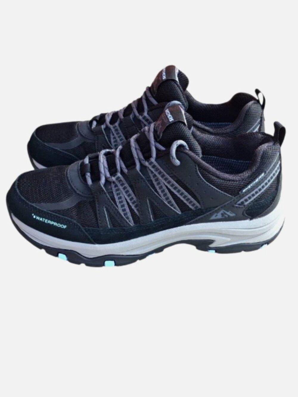Skechers Womens 7.5 Hiking Sneakers Waterproof Trego Lookout Point Walking Lace
